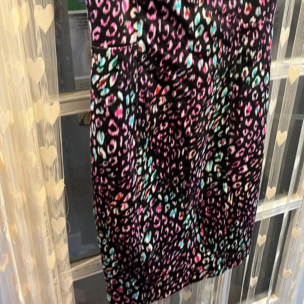 French Connection Multi-Color Leopard Print Dress… - image 3